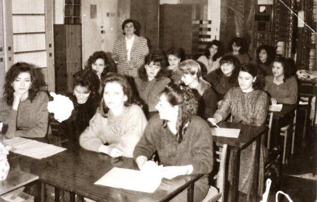Студенты радиотехнического отделения. Выпуск 1989. Классный руководитель Гришина Л.В.